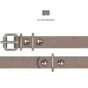 Нашийник Cristel для собак, перламутрова шкіра зеніт, з 2-х частин, 16 мм / 43 см, бузковий