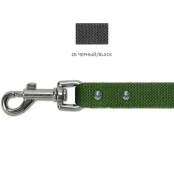 Повідець Cristel для собак з брезенту, 20 мм / 1.5 м, чорний