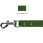 Повідець Cristel для собак з брезенту, 20 мм / 2 м, зелений