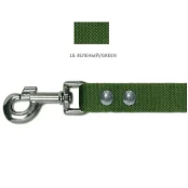Повідець Cristel для собак з брезенту, 25 мм / 2 м, зелений
