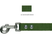Повідець Cristel для собак з брезенту, 25 мм / 5 м, зелений