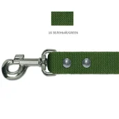 Повідець Cristel для собак з брезенту, 30 мм / 3 м, зелений