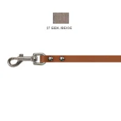 Поводок Cristel для собак, кожа зенит, 10 мм / 140 см, бежевый