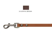 Поводок Cristel для собак, кожа зенит, 10 мм / 140 см, коричневый