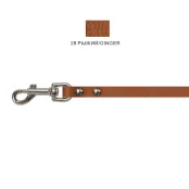 Поводок Cristel для собак, кожа зенит, 10 мм / 140 см, рыжий