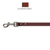 Поводок Cristel для собак, кожа зенит, 12 мм / 140 см, коньяк