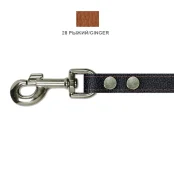 Поводок Cristel для собак, кожа зенит, 20 мм / 130 см, рыжий