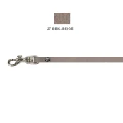 Поводок Cristel для собак, кожа зенит, 8 мм / 140 см, бежевый