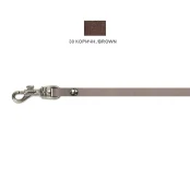 Поводок Cristel для собак, кожа зенит, 8 мм / 140 см, коричневый