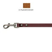 Поводок Cristel для собак, кожа зенит, лакированный, 12 мм / 140 см, рыжий