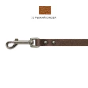 Поводок Cristel для собак, кожа зенит, лакированный, 14 мм / 140 см, рыжий