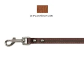 Поводок Cristel для собак, кожа зенит, прошитый, 12 мм / 140 см, рыжий