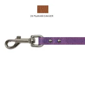 Поводок Cristel для собак, кожа зенит, прошитый, 16 мм / 130 см, рыжий