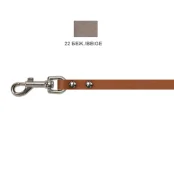 Поводок Cristel для собак, кожаный, 10 мм / 140 см, бежевый