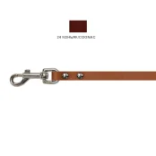 Поводок Cristel для собак, кожаный, 10 мм / 140 см, коньяк