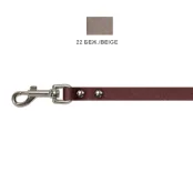 Поводок Cristel для собак, кожаный, 12 мм / 140 см, бежевый