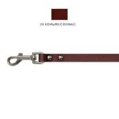 Поводок Cristel для собак, кожаный, 12 мм / 140 см, коньяк