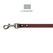 Поводок Cristel для собак, кожаный, 12 мм / 140 см, серый