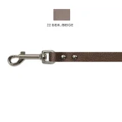 Поводок Cristel для собак, кожаный, 14 мм / 140 см, бежевый