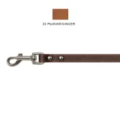 Поводок Cristel для собак, кожаный, прошитый, 12 мм / 140 см, рыжий