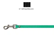 Повідець Cristel для собак, нейлон, 10 мм / 2 м, чорний