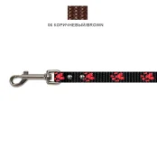 Повідець Cristel для собак, нейлон, 15 мм / 2 м, коричневий