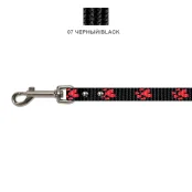 Повідець Cristel для собак, нейлон, 15 мм / 2 м, чорний