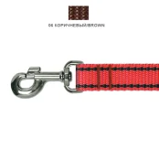 Повідець Cristel для собак, нейлон, 25 мм / 2 м, коричневий