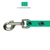 Повідець Cristel для собак, нейлон, 25 мм / 3 м, зелений