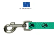 Повідець Cristel для собак, нейлон, 25 мм / 3 м, синій