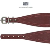 Фігурний нашийник Cristel "Такса" для собак, зі шкіри зеніт, хамелеон, 16 мм / 35 см, сталевий