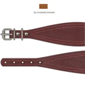 Фігурний нашийник Cristel "Такса" для собак, з лакованої шкіри зеніт, 16 мм / 35 см, рудий