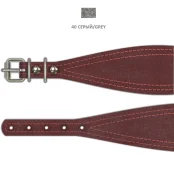 Фігурний нашийник Cristel "Такса" для собак, з перламутрової шкіри зеніт, 16 мм / 35 см, бузковий