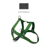 Шлейка Cristel для собак из брезента, тяговая, 25 мм / 20 см / 48-60 см, чёрная