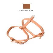 Шлейка Cristel для собак, кожаная, прошитая, 18 мм / 40-50 см / 50-60 см, рыжий