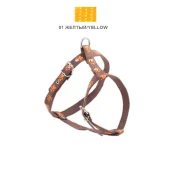 Шлейка Cristel для собак, нейлон, 20 мм / 32-38 см / 50-60 см, жёлтый