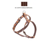 Шлейка Cristel для собак, нейлон, 20 мм / 32-38 см / 50-60 см, коричневый