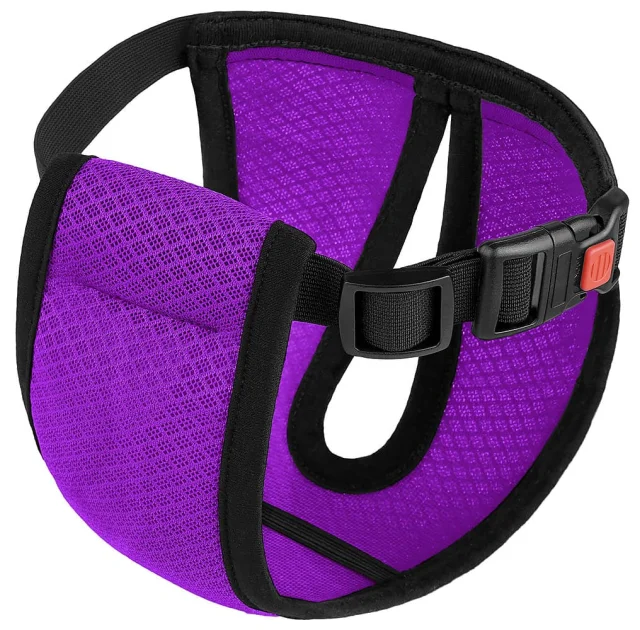Трусы гигиенические BronzeDog Mesh для собак, нейлон с 3D сеткой, регулируемые, фиолетовый, S