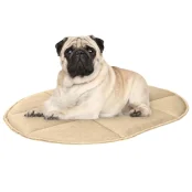Підстилка BronzeDog, для тварин, овальна, бежева, 40×52×3 см