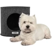 Будиночок BronzeDog для котів і собак, сірий, 45×45×40 см