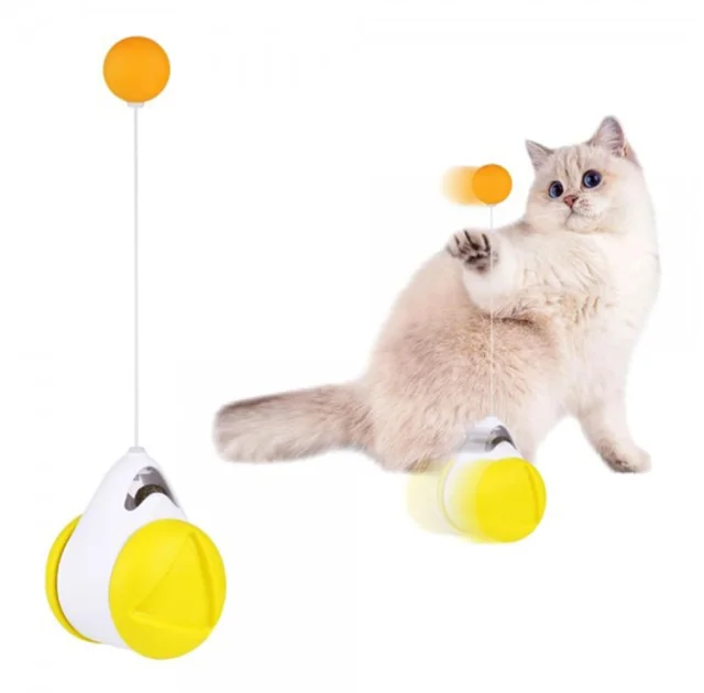 Іграшка інтерактивна BronzeDog PetFun на коліщатках, для котів, 6×24 см