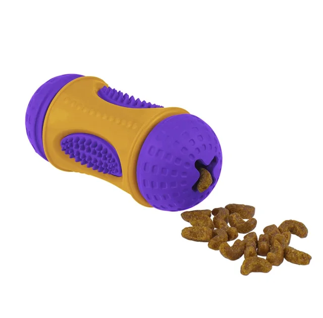 Игрушка BronzeDog Jumble smart, для собак, с ароматом ванили, фиолетово-оранжевый, 6×13 см