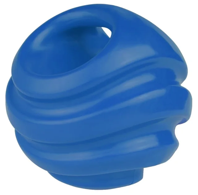 Игрушка для собак BronzeDog Strong Ball, силовой плавающий мяч, 11 см, синий