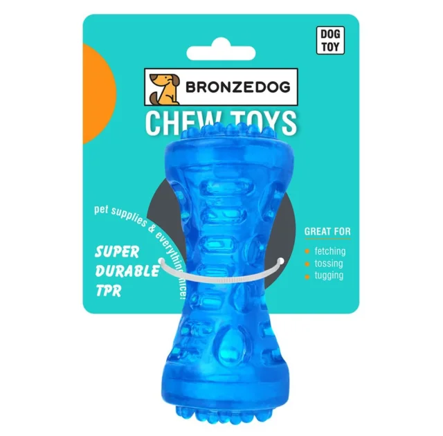 Игрушка для собак BronzeDog Squeaky Bone, со звуковым эффектом, 5×13 см