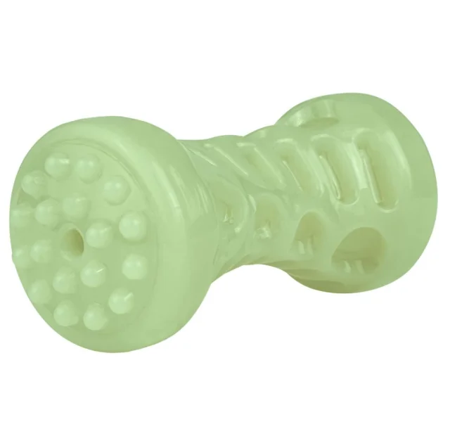 Игрушка-гантель для собак BronzeDog Chew Bone, светонакопительная, 5×13 см
