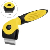 Гребінець-тример BronzeDog, для собак і котів, для видалення підшерстя, 16×4,6 см