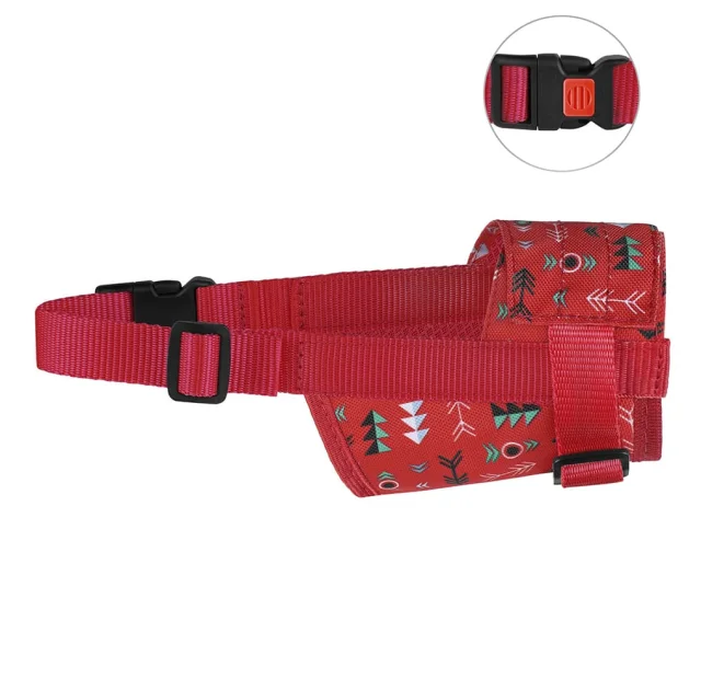 Намордник BronzeDog, для собак, нейлоновий, регульований, принт інки, 28-34 см