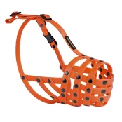 Намордник BronzeDog, для собак, водоотталкивающий, биотановый, оранжевый, 35 см