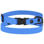 Нашийник BronzeDog Active, для собак і котів, водовідштовхувальний, фастекс металевий, блакитний, 18-28×1 см