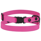 Нашийник BronzeDog Active, для собак і котів, водовідштовхувальний, фастекс пластик, рожевий, 18-28×1 см